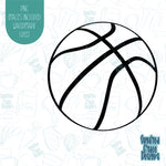 Basketball Cookie Cutter with Matching PNG Images for Edible Ink Printers Including Eddie