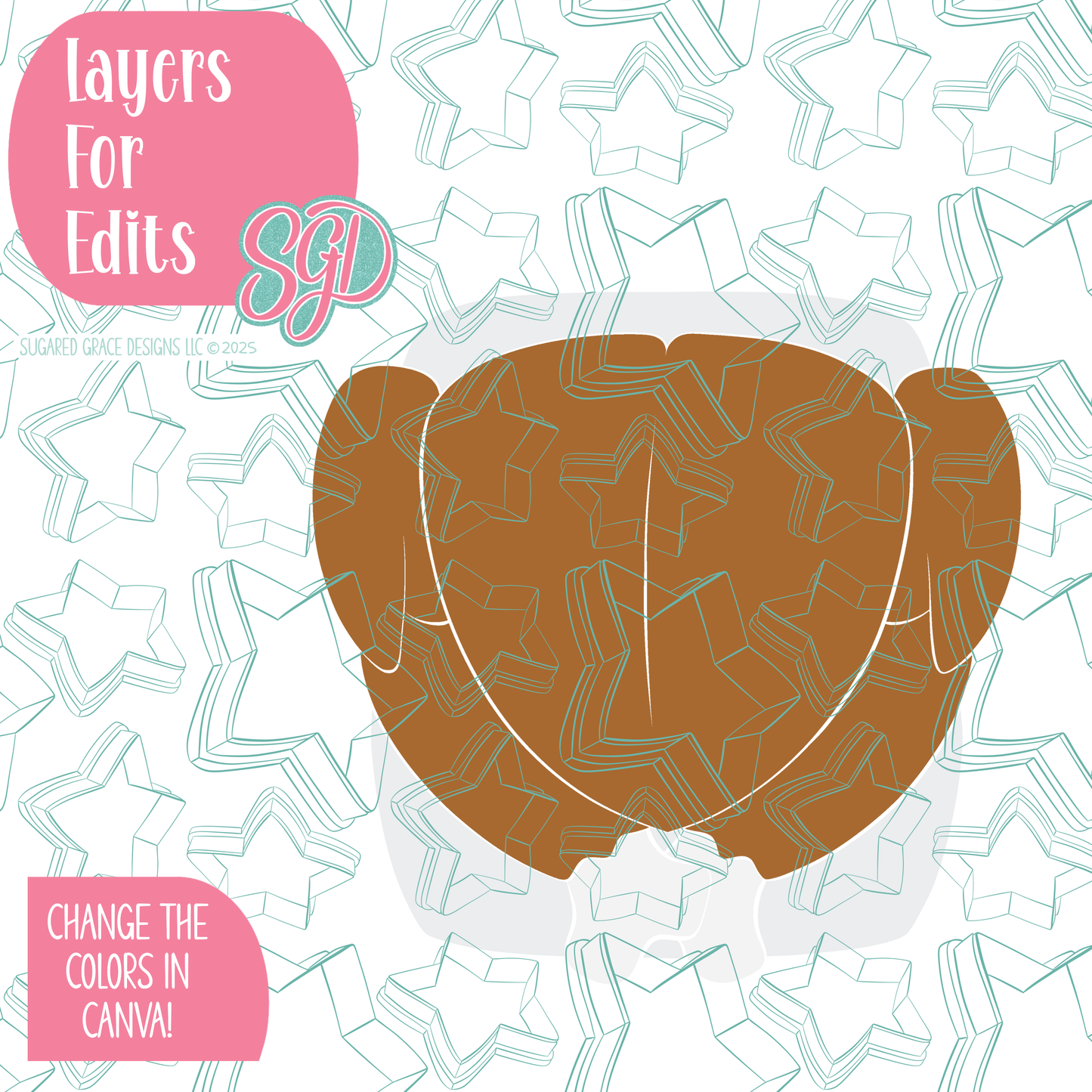 Cooked and Basted Turkey PNG Image Set for Edible Ink Printers - Hand Drawn Editable Graphics