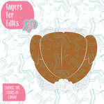 Cooked and Basted Turkey PNG Image Set for Edible Ink Printers - Hand Drawn Editable Graphics