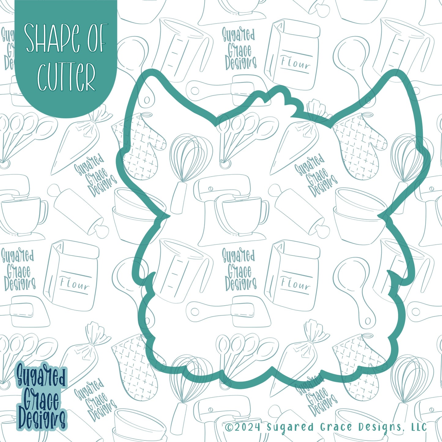 Halloween Bat Plaque Cookie Cutter with Matching Printable PNG Images for Edible Ink Printers Including Eddie