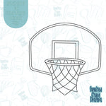 Basketball Backboard Cookie Cutter STL Files for 3D Printing with Matching Printable PNG Images for Edible Ink Printers Including Eddie