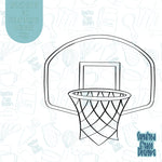 Basketball Backboard Cookie Cutter STL Files for 3D Printing with Matching Printable PNG Images for Edible Ink Printers Including Eddie