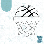 Basketball Hoop Name Tag Plaque Cookie Cutter STL Files for 3D Printing with Matching Printable PNG Images for Edible Ink Printers Including Eddie