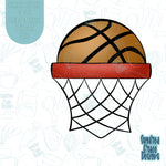 Basketball Hoop Name Tag Plaque Cookie Cutter STL Files for 3D Printing with Matching Printable PNG Images for Edible Ink Printers Including Eddie