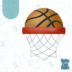 Basketball Hoop Name Tag Plaque Cookie Cutter STL Files for 3D Printing with Matching Printable PNG Images for Edible Ink Printers Including Eddie