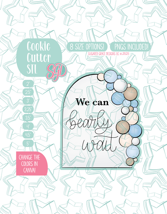 baby Shower Balloon arch Cookie Cutter STL File with PNG Images to Match - For 3D Printing and Edible Ink Printers