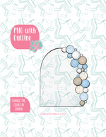Baby Shower Balloon PNG Image Set for Edible Ink Printers - Hand Drawn Editable Graphics