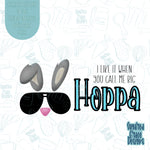 Big Hoppa Punny Easter Cookie Cutter STL Files for 3d Printing with Matching Printable PNG Images for Edible Ink Printers Including Eddie