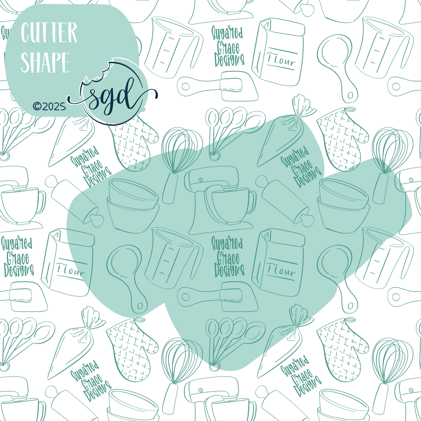 Binoculars Cutter STL File with PNG Images to Match - For 3D Printing and Edible Ink Printers