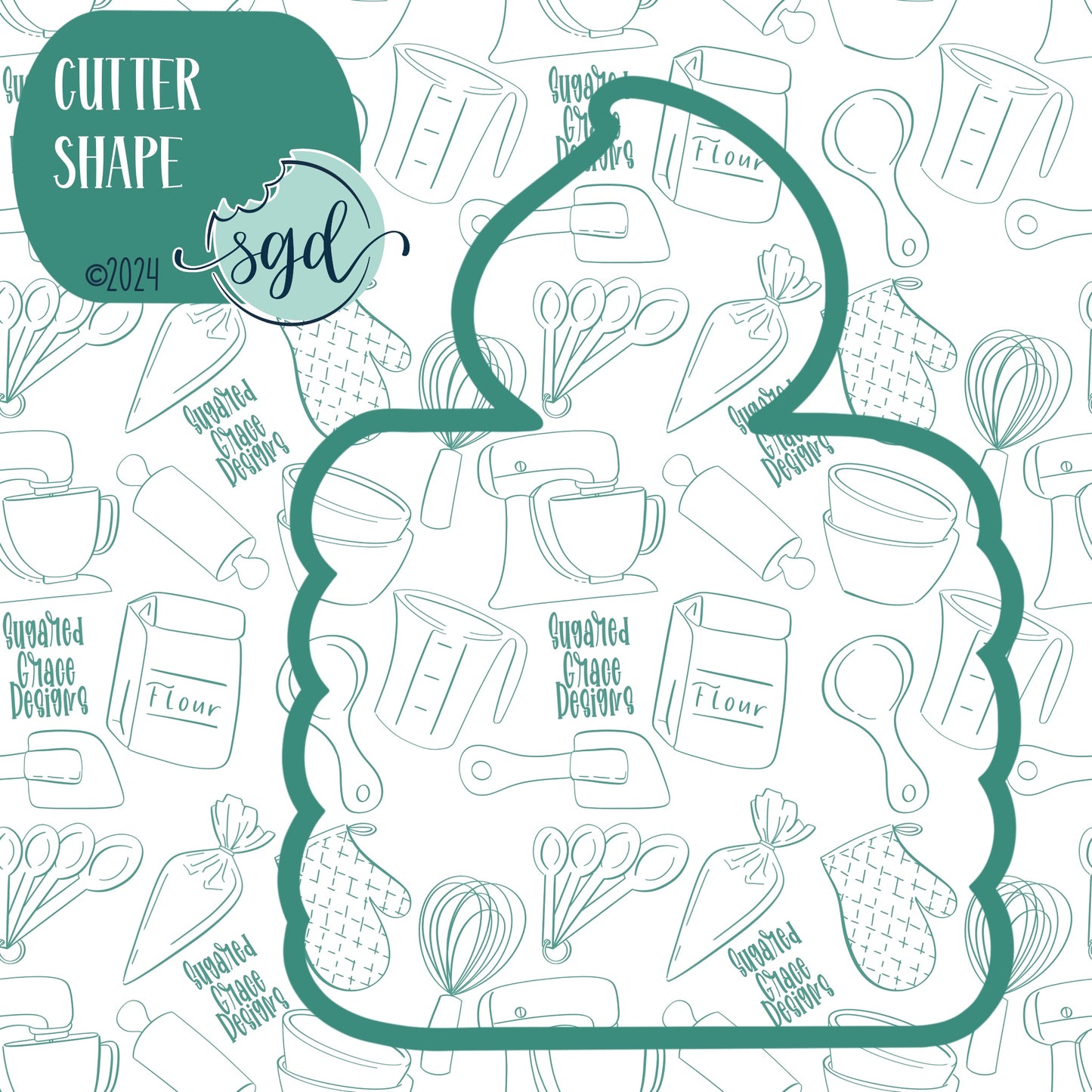 Birthday Candle Cookie Cutter with PNG Images to Match - Hand Drawn Graphics for Edible Ink Printers