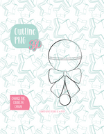 Baby Rattle with Bow Cookie Cutter STL File with PNG Images to Match - For 3D Printing and Edible Ink Printers