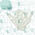 Rock On Carpal Hand Cookie Cutter STL File with PNG Images to Match - For 3D Printing and Edible Ink Printers (Copy)