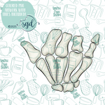 Rock On Carpal Hand Cookie Cutter STL File with PNG Images to Match - For 3D Printing and Edible Ink Printers (Copy)