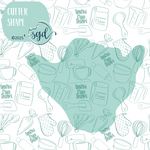 Rock On Carpal Hand Cookie Cutter STL File with PNG Images to Match - For 3D Printing and Edible Ink Printers (Copy)
