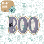 Boo Word Plaque Practice Cookie with PNG Images to Match - 3D Printed Demonstration for Decorating Classes (Copy) (Copy)