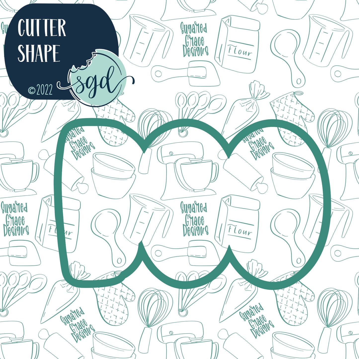 Boo Cookie Cutter and Stamp for Fondant Decorating and Cake Toppers