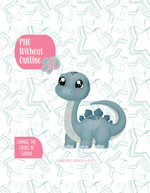 Brachiosaurus Dinosaur PNG Image Set for Edible Ink Printers - Hand Drawn Editable Graphic