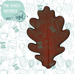 Brown Leaf Cookie Cutter STL Files with PNG Images to Match - For 3D Printing and Edible Ink Printers