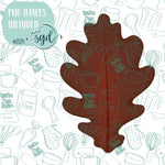 Brown Leaf Cookie Cutter STL Files with PNG Images to Match - For 3D Printing and Edible Ink Printers