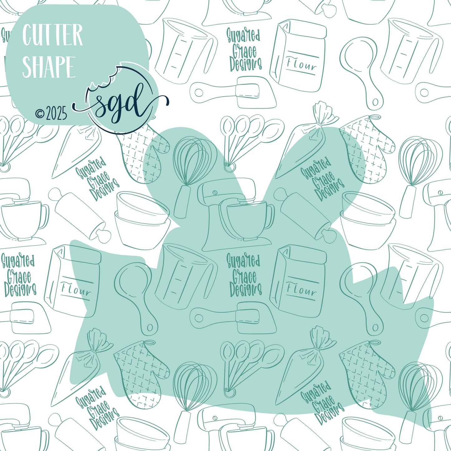 Easter Bunny Ribbon Banner Cookie Cutter Plaque STL File  with PNG Images to Match - For 3D Printing and Edible Ink Printers