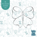 Butterfly Bow Cookie Cutter with Matching PNG Images for Edible Ink Printers Including Eddie