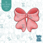 Butterfly Bow Cookie Cutter with Matching PNG Images for Edible Ink Printers Including Eddie