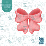 Butterfly Bow Cookie Cutter with Matching PNG Images for Edible Ink Printers Including Eddie