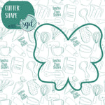 Butterfly Bow Cookie Cutter with Matching PNG Images for Edible Ink Printers Including Eddie