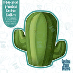 Cactus Cookie Cutter with Matching PNG Images for Edible Ink Printers Including Eddie