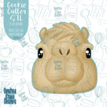 Camel Cookie Cutter STL Files for 3D Printing with Matching Printable PNG Images for Edible Ink Printers Including Eddie