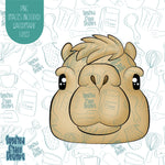 Camel Cookie Cutter with Matching Printable PNG Images for Edible Ink Printers Including Eddie