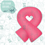 Cancer Ribbon Cookie Cutter STL Files with PNG Images to Match - For 3D Printing and Edible Ink Printers