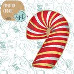 Candy Cane Practice Cookie with PNG Images to Match - 3D Printed Demonstration for Decorating Classes (Copy) (Copy) (Copy)