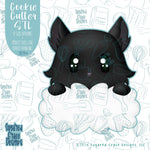 Black Cat Cookie Cutter STL Files for 3D Printing with Matching Printable PNG Images for Edible Ink printers Including Eddie