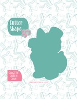 Champagne Wolf Cookie Cutter with matching PNG