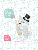 Editable Champagne Wolf Cookie Cutter STL and PNG (Digital Download)