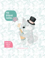 Champagne Wolf Cookie Cutter with matching PNG