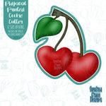 Valentines Day Cherries Cookie Cutter with Matching PNG Images for Edible Ink Printers Including Eddie