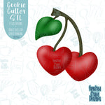 Valentines Day Cherries Cookie Cutter With Matching PNG Images for Edible Printers Including Eddie