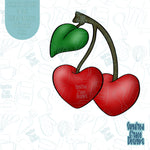 Valentines Day Cherries Cookie Cutter With Matching PNG Images for Edible Printers Including Eddie