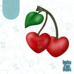 Valentines Day Cherries Cookie Cutter With Matching PNG Images for Edible Printers Including Eddie