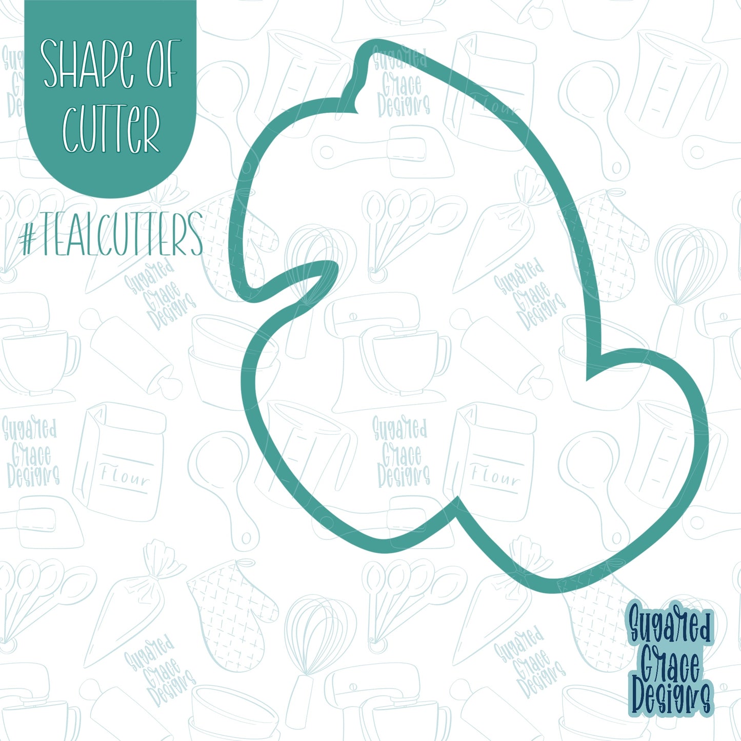 Valentines Day Cherries Cookie Cutter with Matching PNG Images for Edible Ink Printers Including Eddie