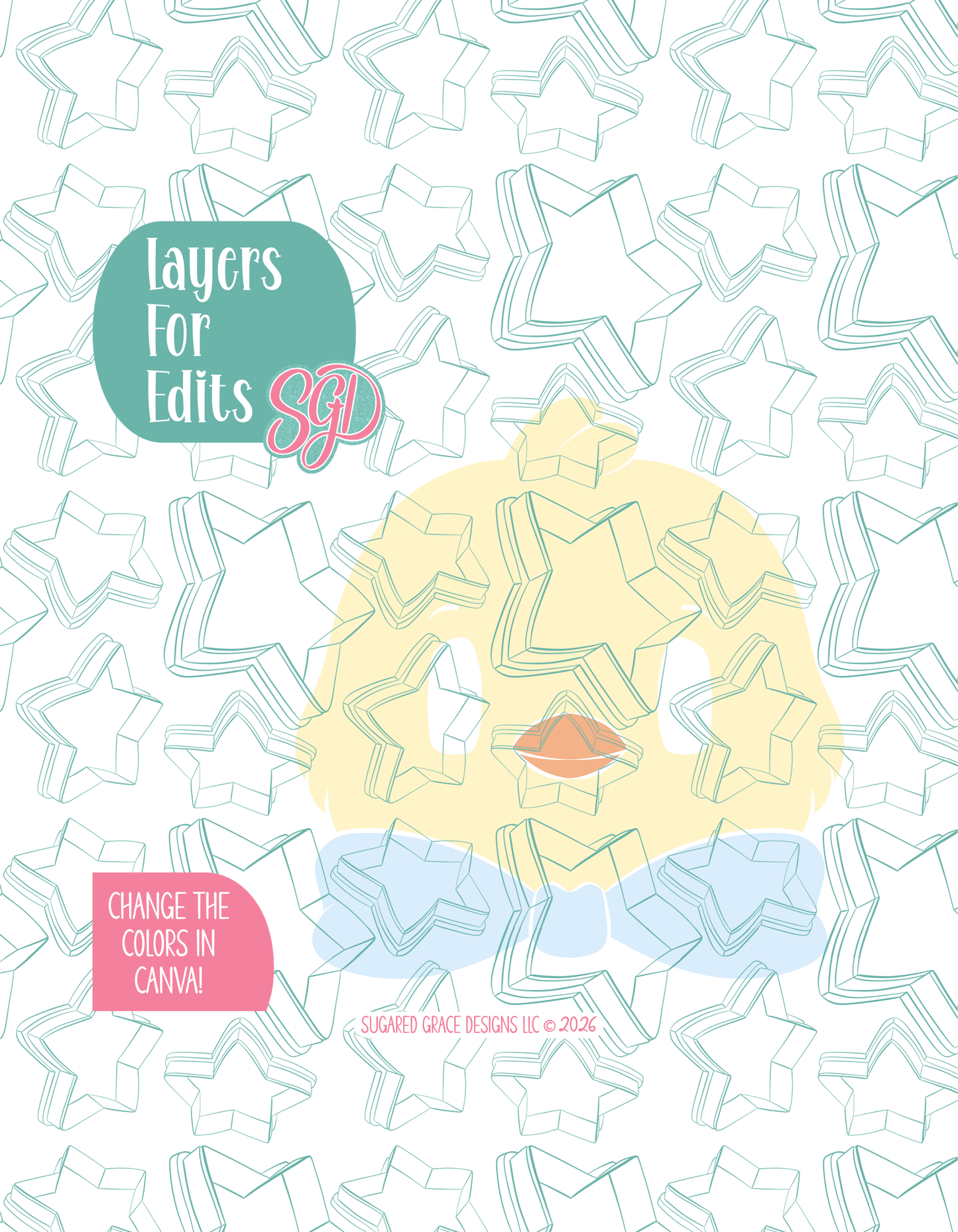 Easter Chick with Bow Cookie Cutter with matching PNG