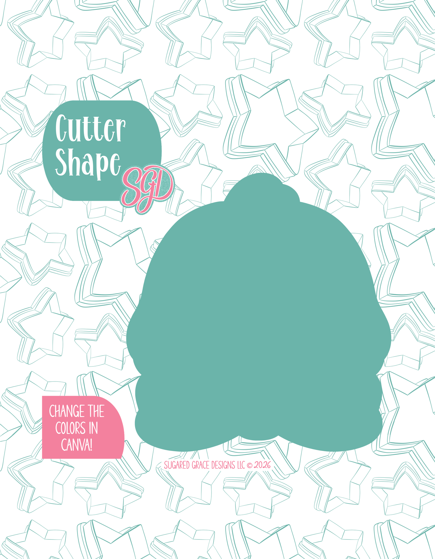 Easter Chick with Bow Cookie Cutter with matching PNG