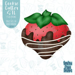 Chocolate Covered Strawberry Cookie Cutter with Matching PNG Images for Edible Printers Including Eddie