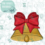 Christmas Bell with Bow Cookie Cutter STL Files with PNG Images to Match - For 3D Printing and Edible Ink Printers