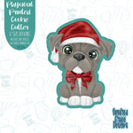 Christmas puppy cookie cutter with png images for edible ink printers including Eddie