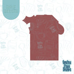 Mistletoe Christmas Gift Tag cookie cutter with png images for edible printers including Eddie