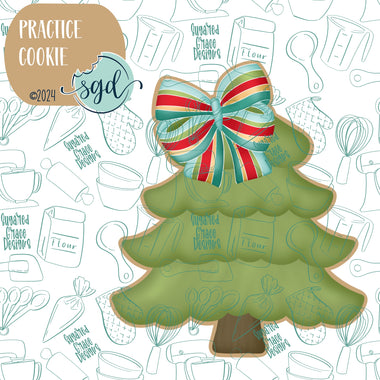 Christmas Tree Practice Cookie with PNG Images to Match - 3D Printed Demonstration for Decorating Classes (Copy) (Copy) (Copy) (Copy)