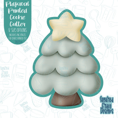Christmas tree cookie cutter with png images for edible ink printers including Eddie